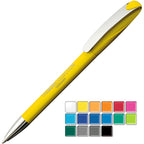 Branded High Gloss Twist Ball Pen with Metal Nose and Clip
