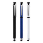 Branded Metallic Finish Gel Roller Pen with Stylus