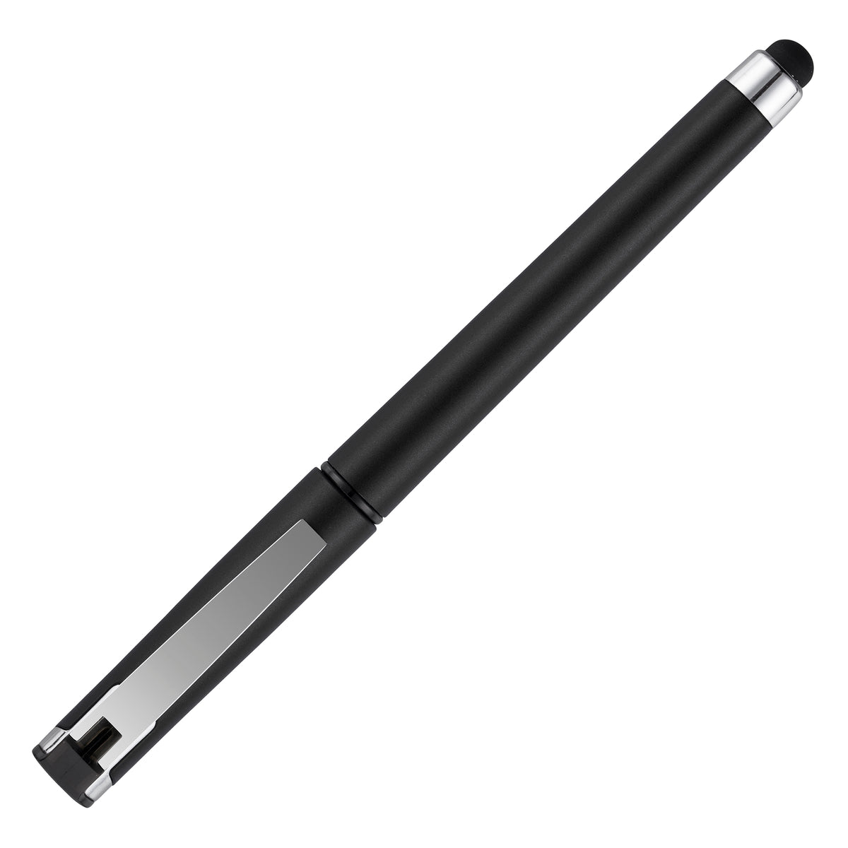 Branded Metallic Finish Gel Roller Pen with Stylus