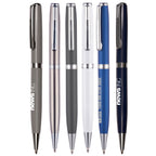 Branded Stainless Steel Twist Ball Pen with Click Action