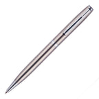 Branded Stainless Steel Twist Ball Pen with Click Action in STEEL