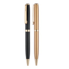 Branded Gold Finish Stainless Steel Twist Ball Pen