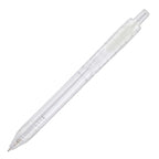 Branded Transparent RPET Push-Action Ball Pen in CLEAR
