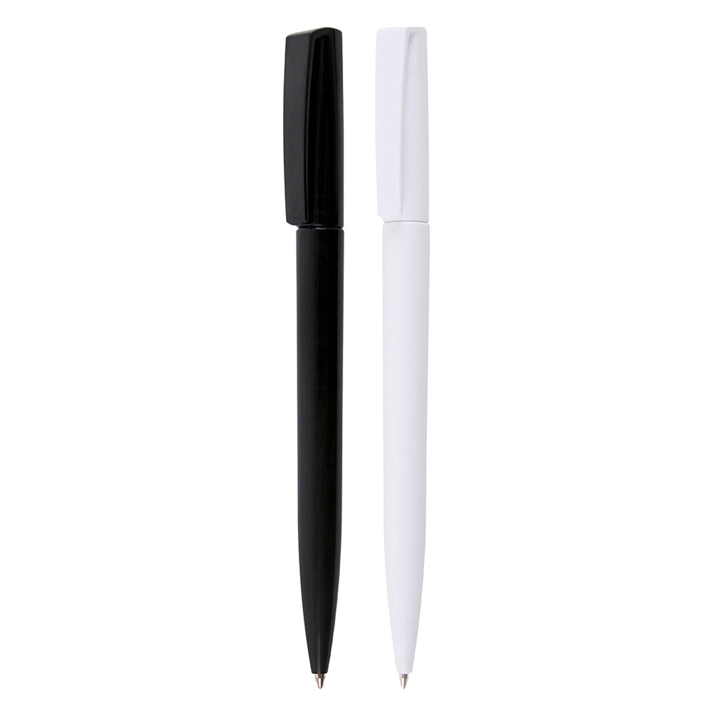 Branded Clear Twist Action Ball Pen