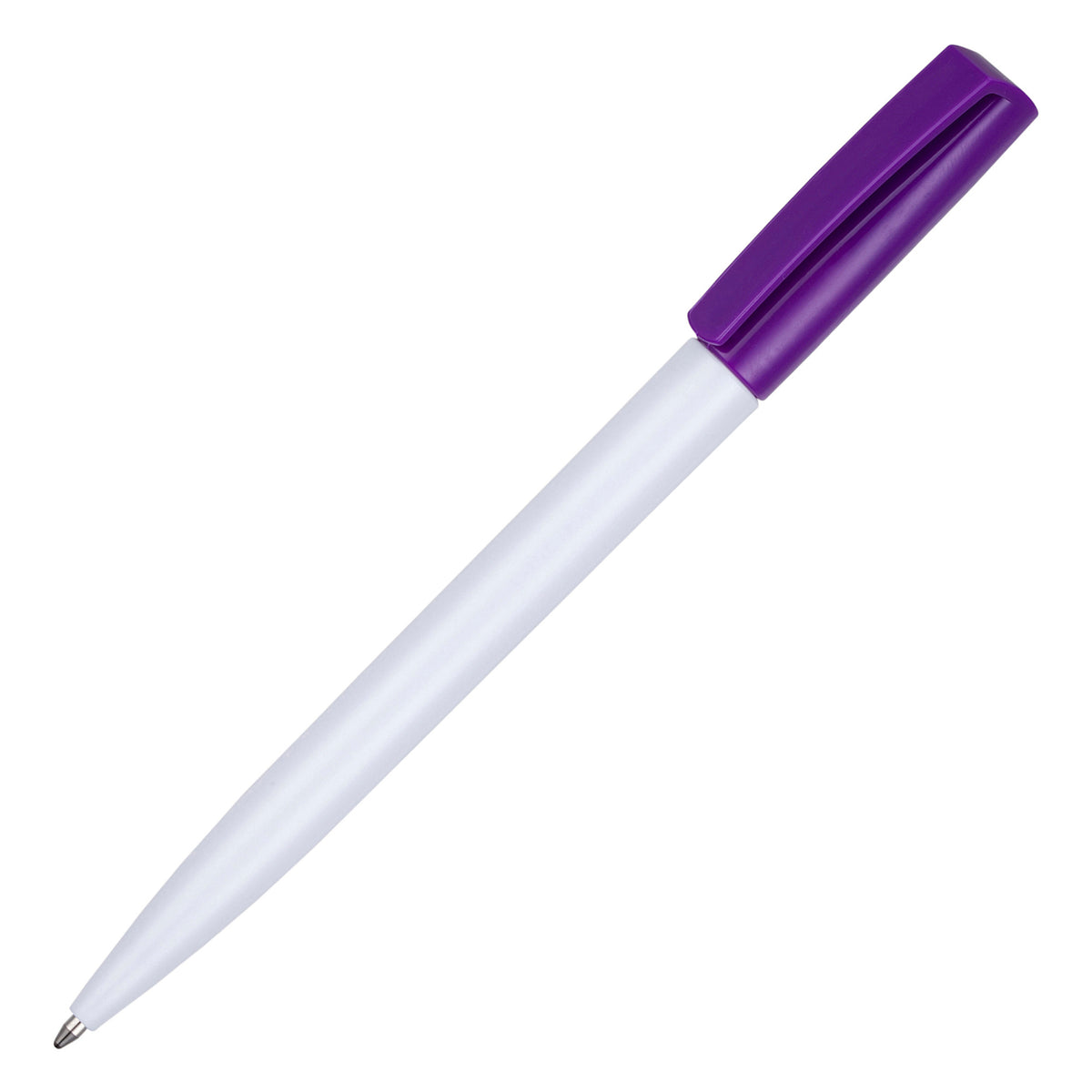 Branded Clear Twist Action Ball Pen