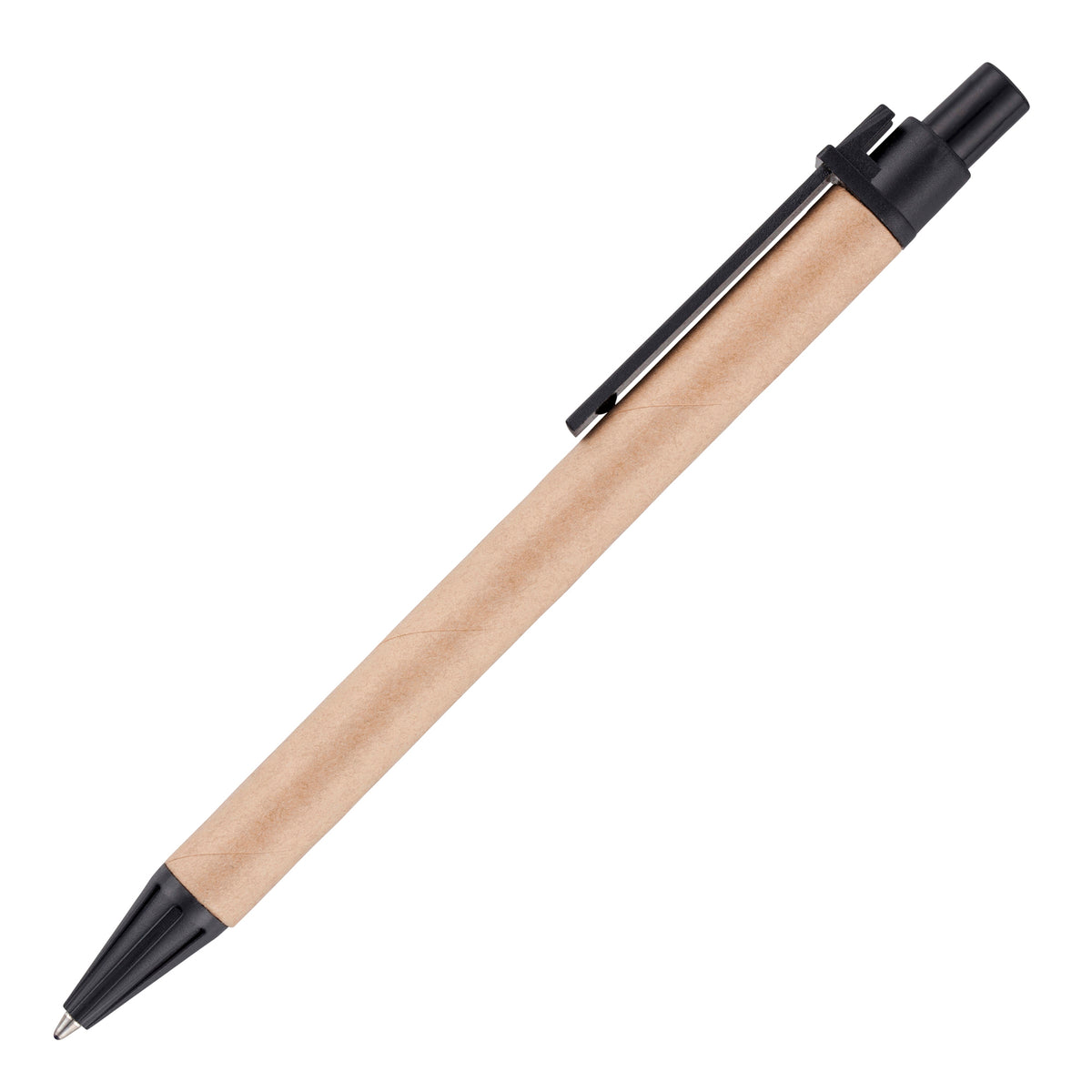 Branded Card Barrel Push Action Ball Pen