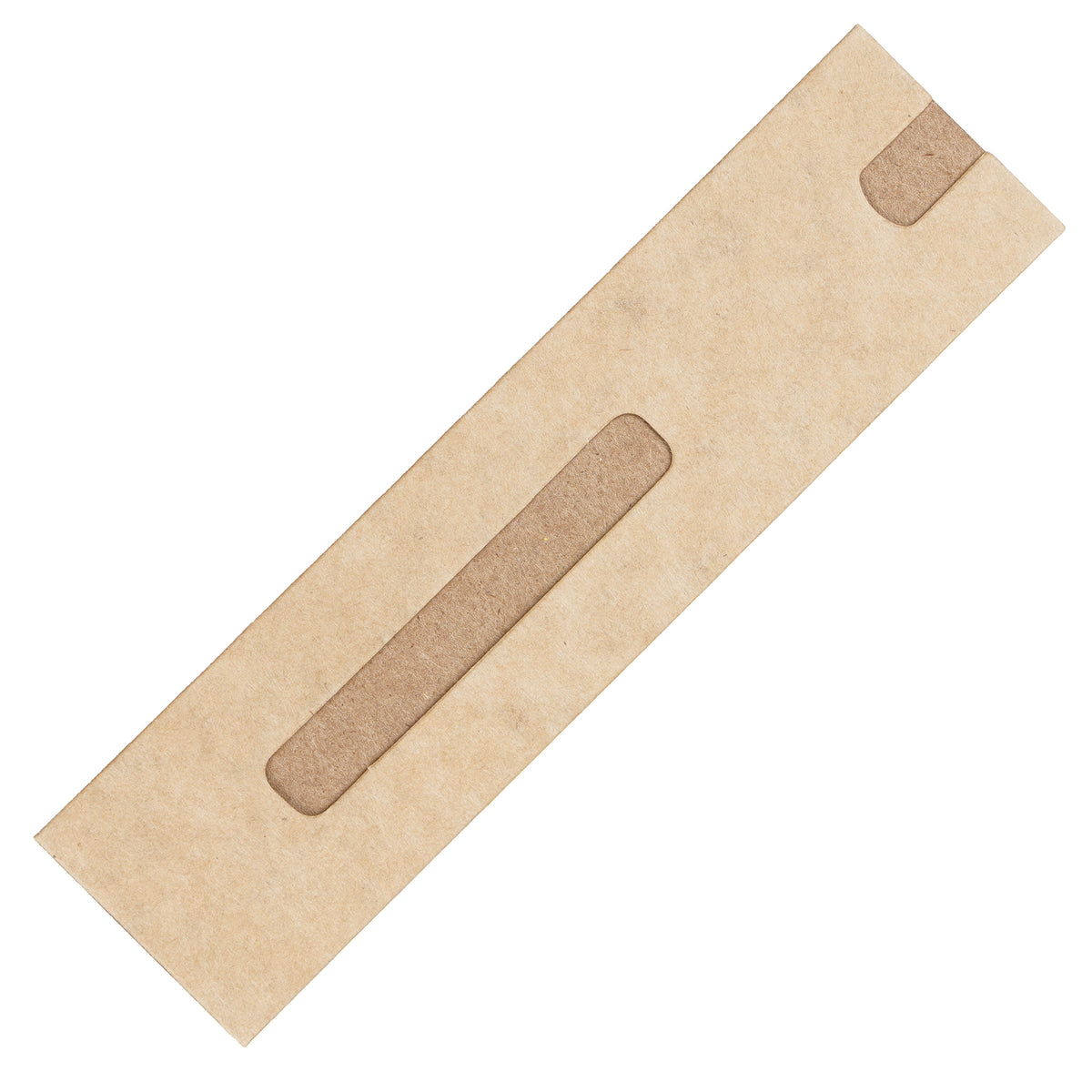 Branded Card Pen Sleeve with Window Cut-Out in NATURAL