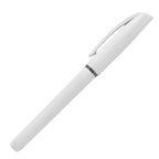 Branded Comfort Grip Gel Roller Pen in WHITE