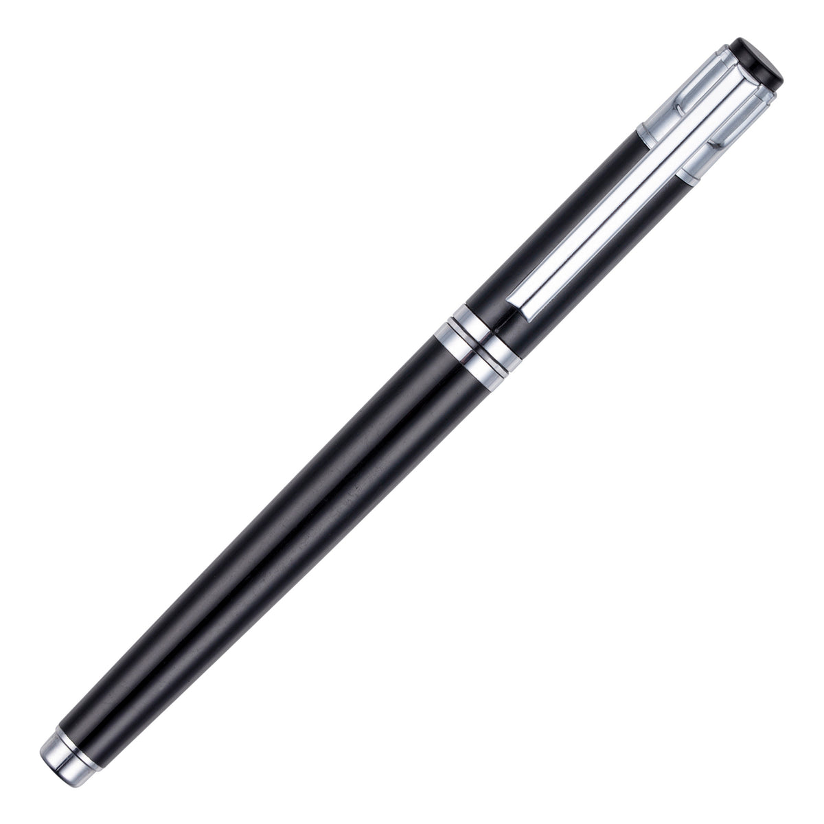 Branded Metal Trim Capped Gel Roller Pen