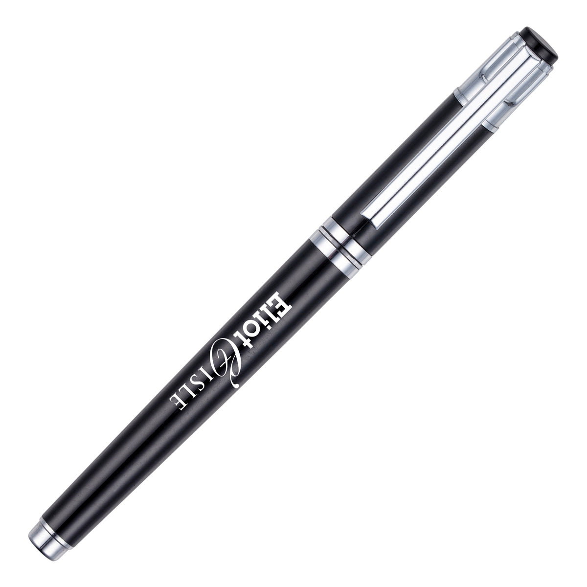 Branded Metal Trim Capped Gel Roller Pen