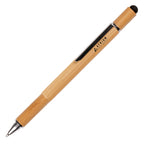 Branded Bamboo 6 in 1 Multi Tool Ball Pen