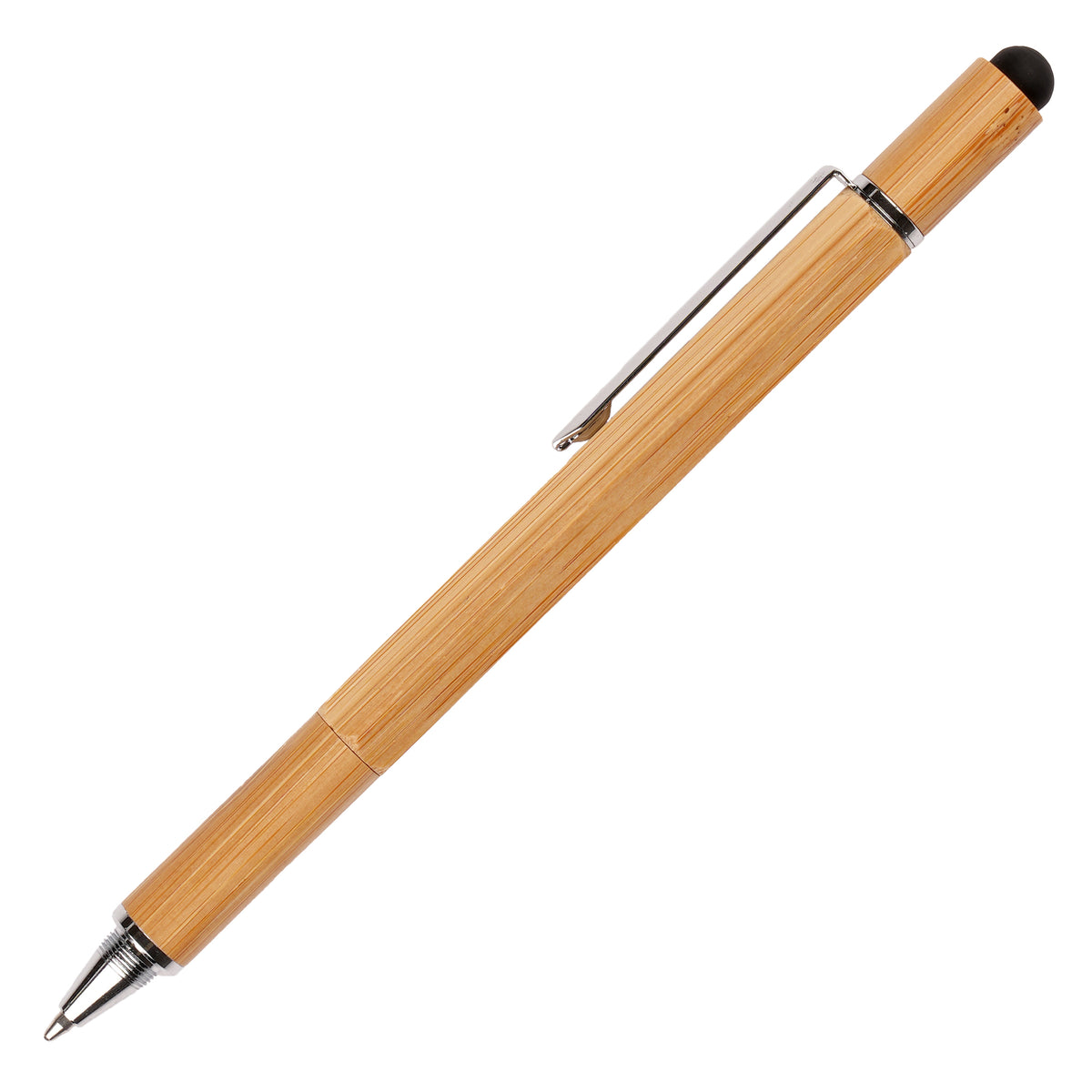Branded Bamboo 6 in 1 Multi Tool Ball Pen