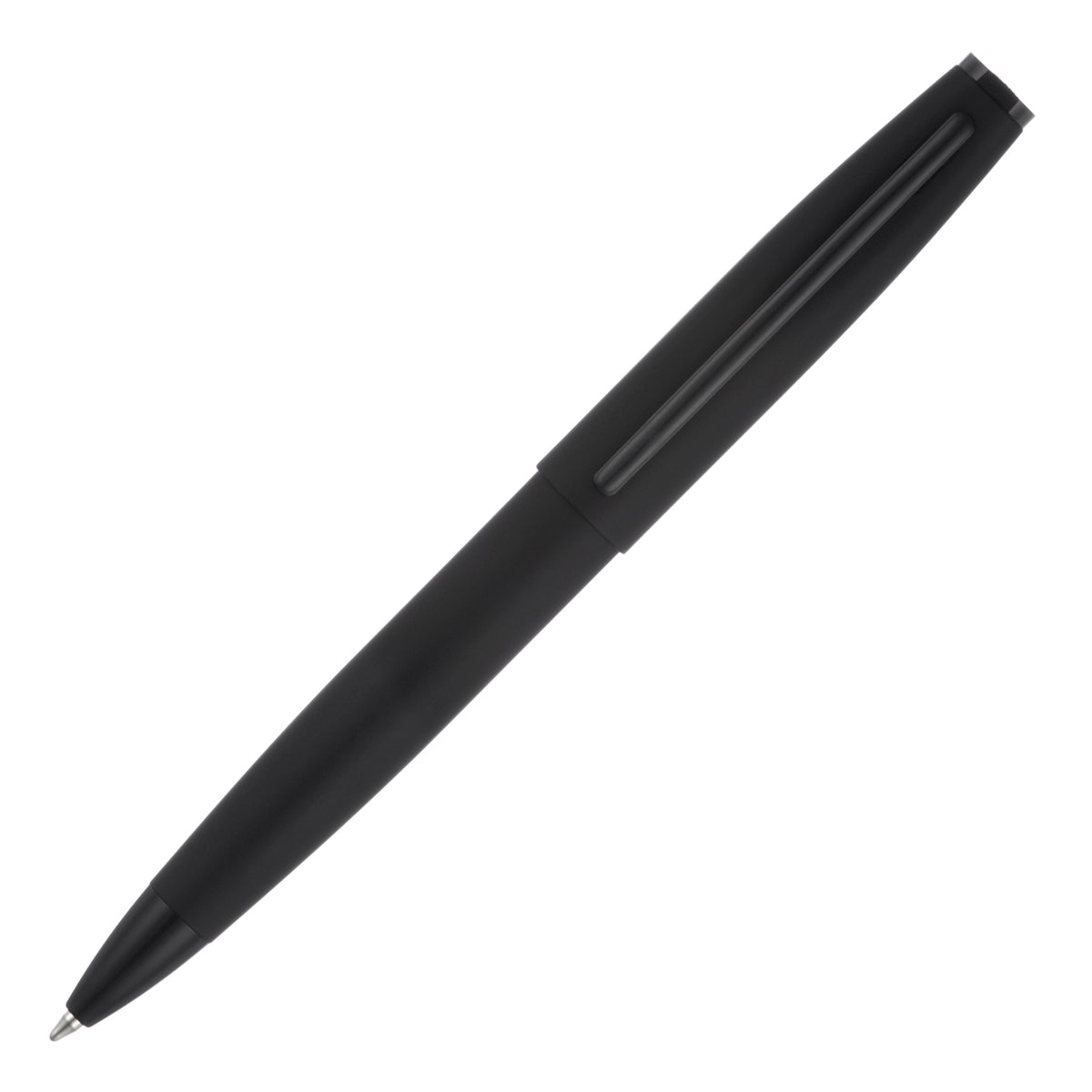 Branded Matt Stainless Steel Capped Ball Pen