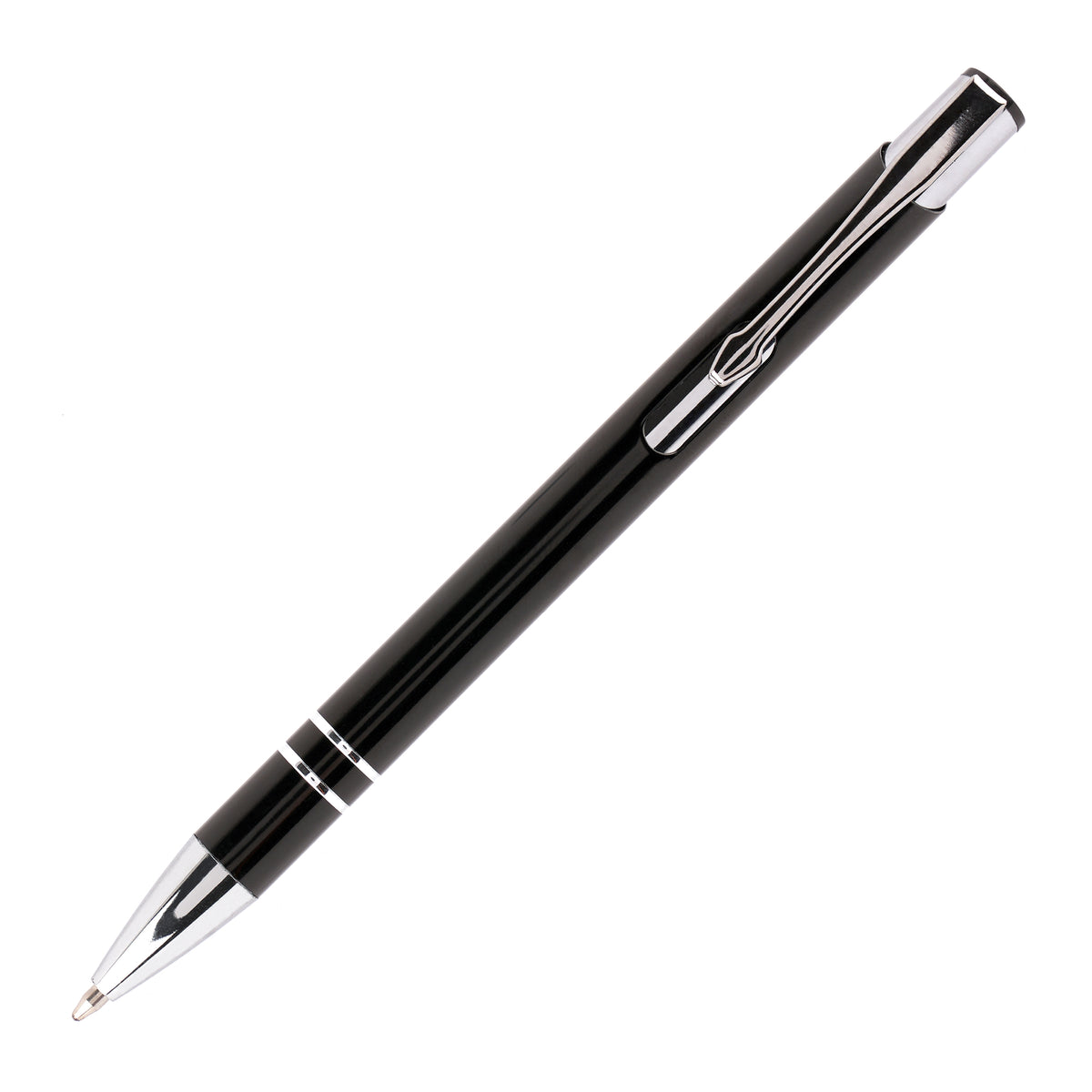 Branded Recycled Aluminium Blue Ink Ball Pen