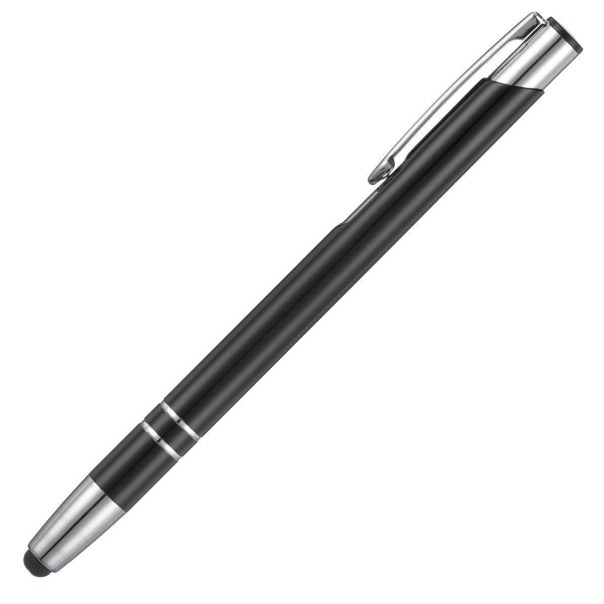 Branded Recycled Aluminium Ball Pen with Stylus