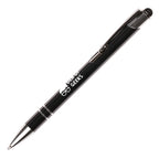 Branded Recycled Aluminium Plunger Stylus Ball Pen in GUN METAL