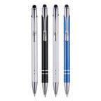 Branded Recycled Aluminium Plunger Stylus Ball Pen