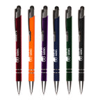 Branded Recycled Aluminium Plunger Stylus Ball Pen