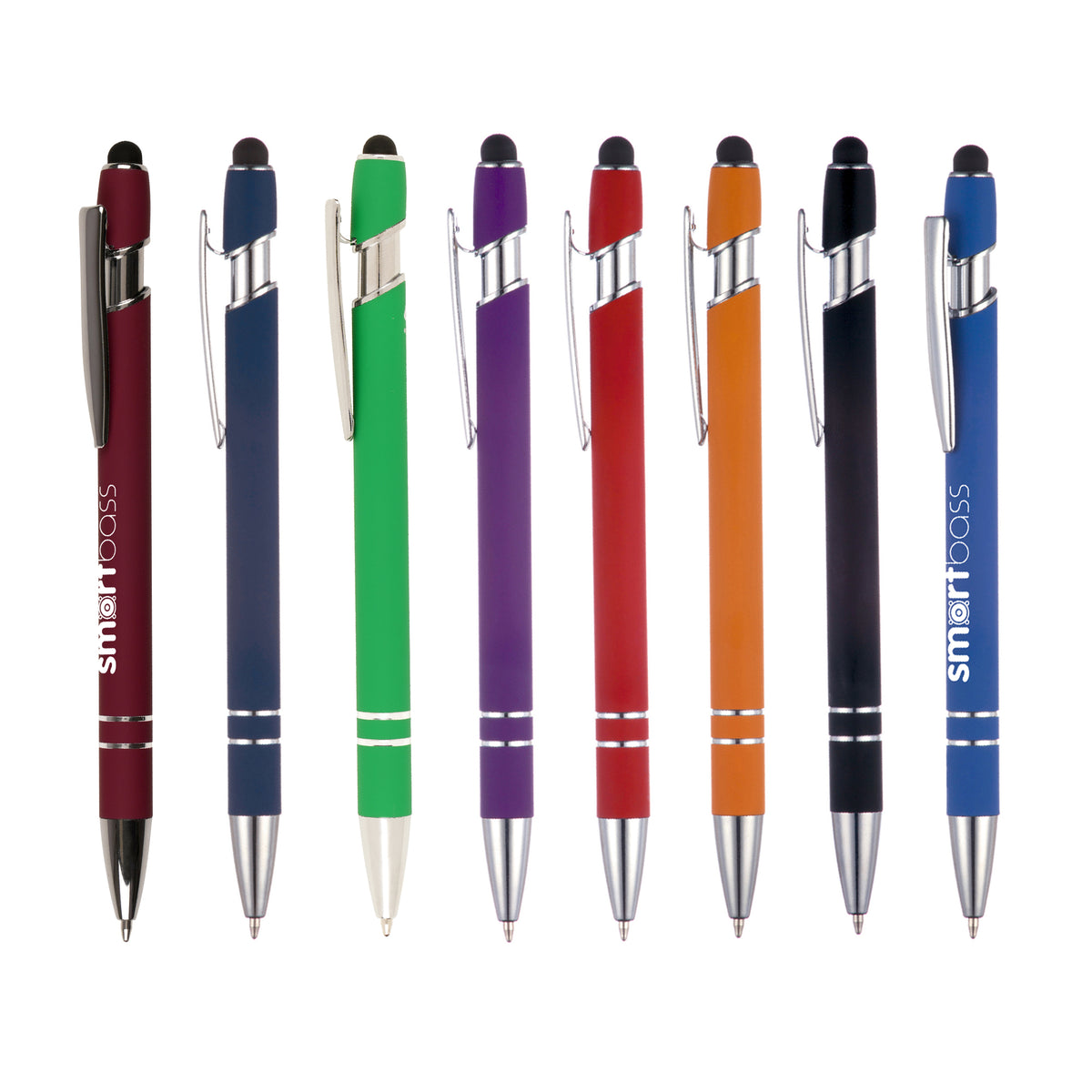 Branded Sleek Soft Feel Recycled Aluminium Ball Pen