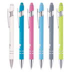 Branded Tropical Colour Soft Feel Aluminium Stylus Pen