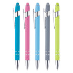 Branded Tropical Colour Soft Feel Aluminium Stylus Pen