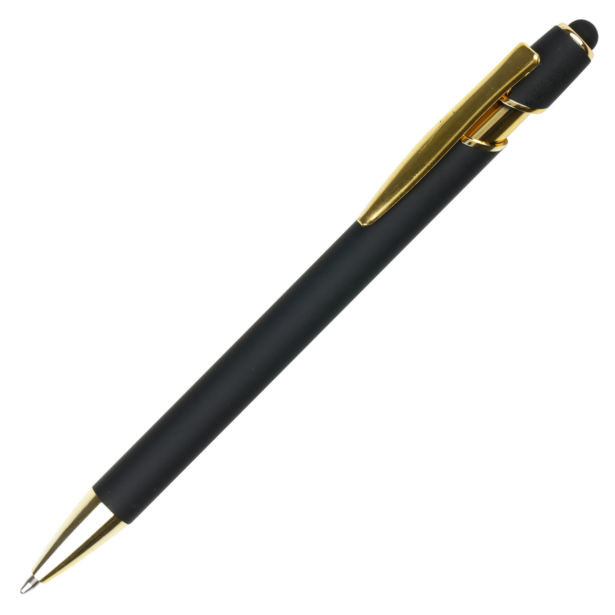 Branded Gold Trim Aluminium Stylus Ball Pen