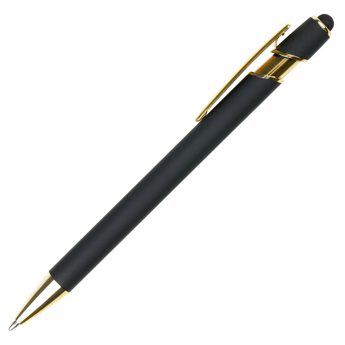 Branded Gold Trim Aluminium Stylus Ball Pen