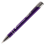 Branded Recycled Aluminium Mechanical Pencil in PURPLE