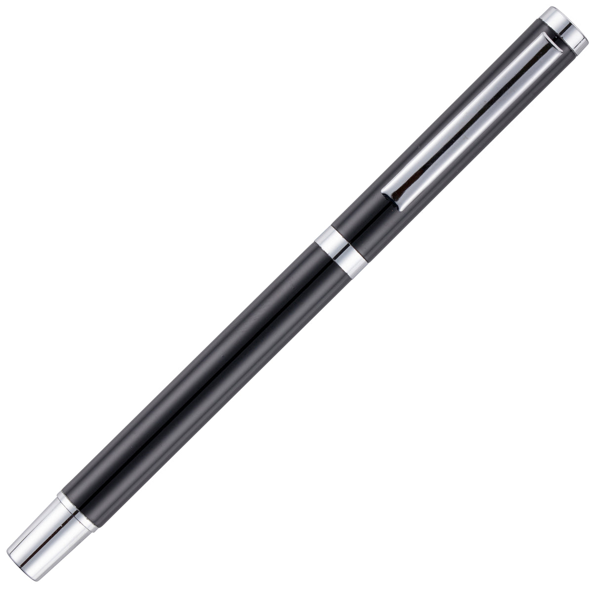 Branded High Gloss Recycled Aluminium Rollerball Pen