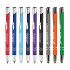 Branded Soft Feel Recycled Aluminium Stylus Ball Pen
