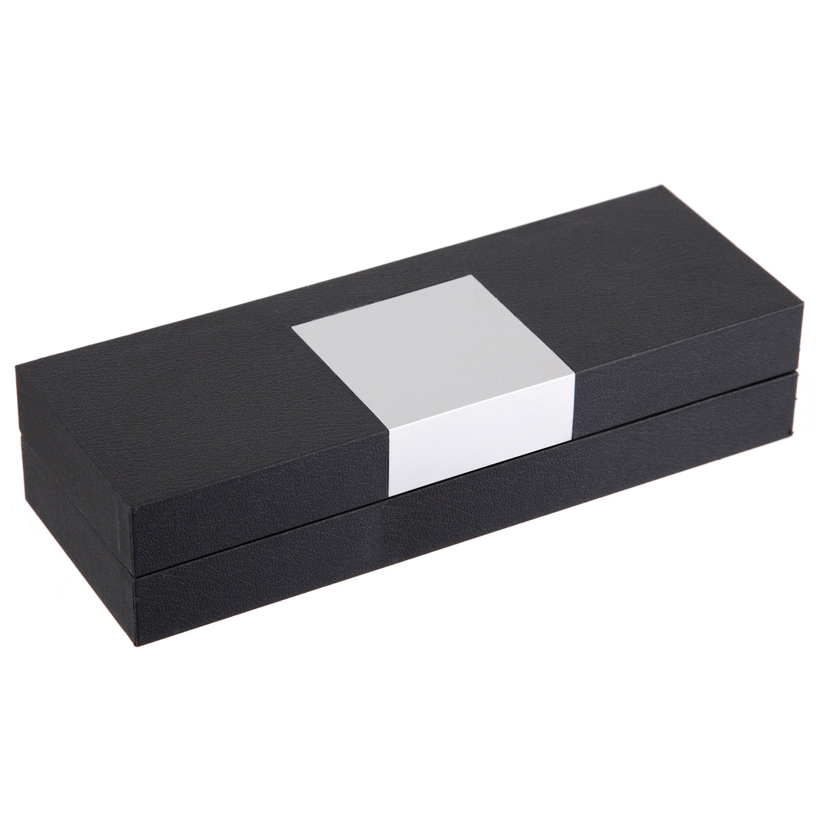 Branded Hinged PU Pen Box with Metal Lid Plate
