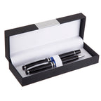 Branded Hinged PU Pen Box with Metal Lid Plate