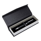 Branded Two Tone Pen Box with Magnetic Fold Over Cover