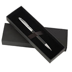 Branded Slide Out Cushioned Pen Box for One or Two Pens in BLACK