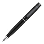 Branded Glossy Stainless Steel Ball Pen with Hinged Clip