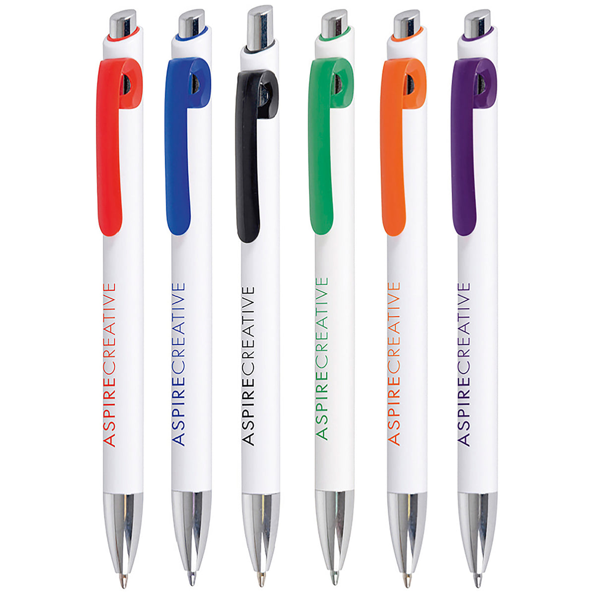 Branded Two Tone Twist Action Ball Pen