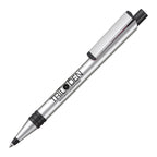 Branded Recycled Aluminium and RPET Ball Pen in BLACK