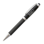 Branded Carbon Fibre Ball Pen with Soft Stylus