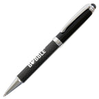 Branded Carbon Fibre Ball Pen with Soft Stylus