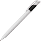Branded Push Action Ball Pen with Large Refill in BLACK