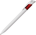 Branded Push Action Ball Pen with Large Refill in RED