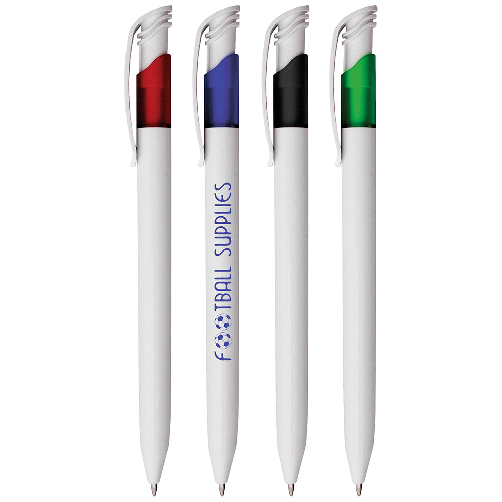 Branded Push Action Ball Pen with Large Refill