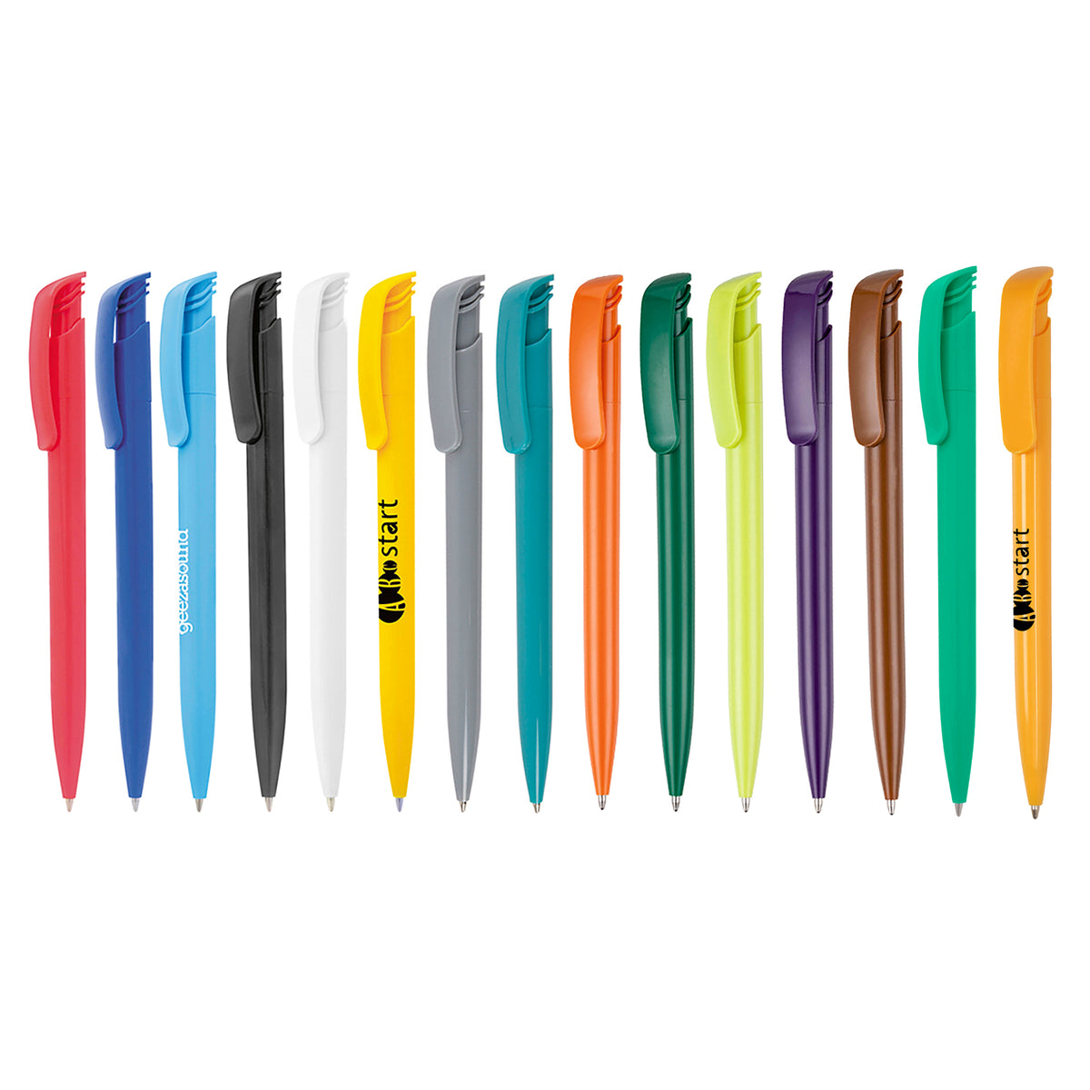 Branded Coloured Push Action Ball Pen