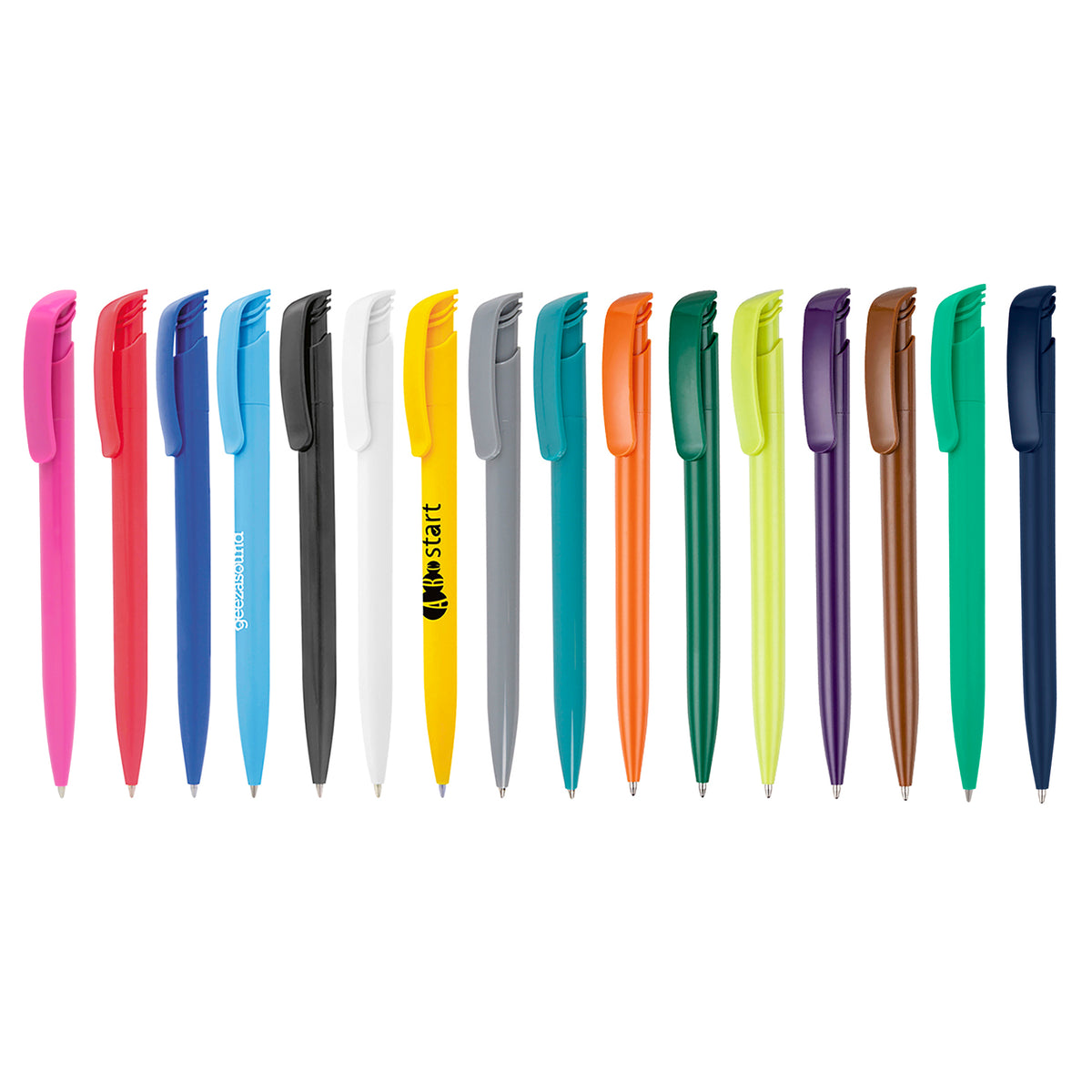 Branded Coloured Push Action Ball Pen