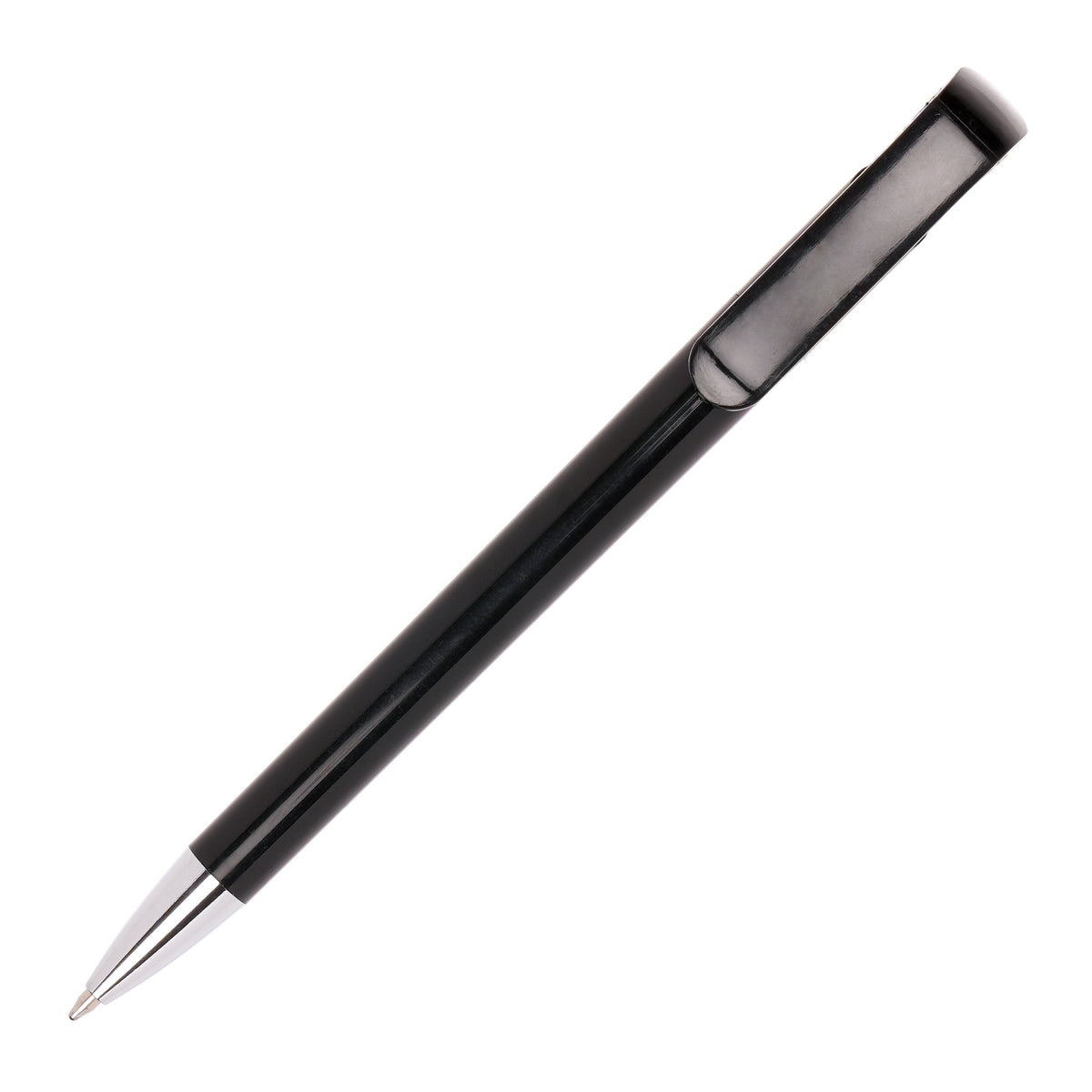 Branded Push Action Ball Pen with Metal Nose Cone