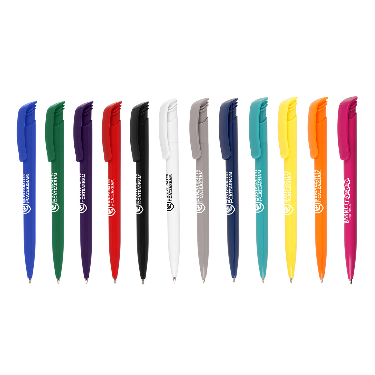 Branded Recycled ABS Push-Action Ball Pen with Jumbo Refill