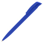 Branded Recycled ABS Push-Action Ball Pen with Jumbo Refill in ROYAL BLUE