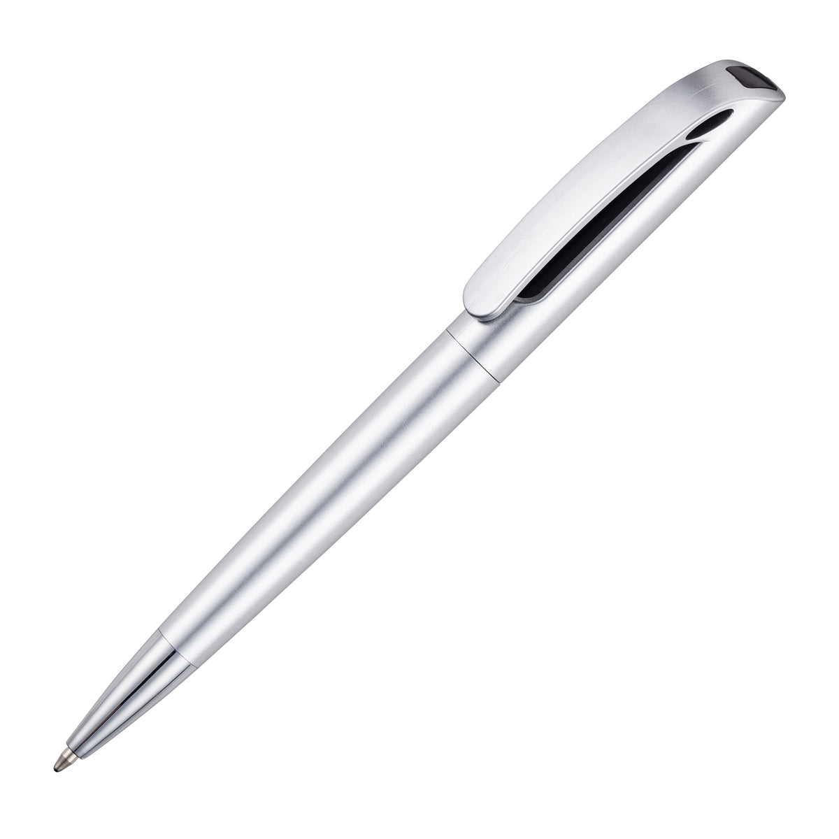 Branded Silver Twist Action Ball Pen