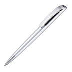 Branded Silver Twist Action Ball Pen