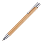 Branded Bamboo Push Action Ball Pen
